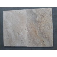 VENEZIA Travertin Fliesen gebürstet soft gekettet Römischer Verband 0,74 m²